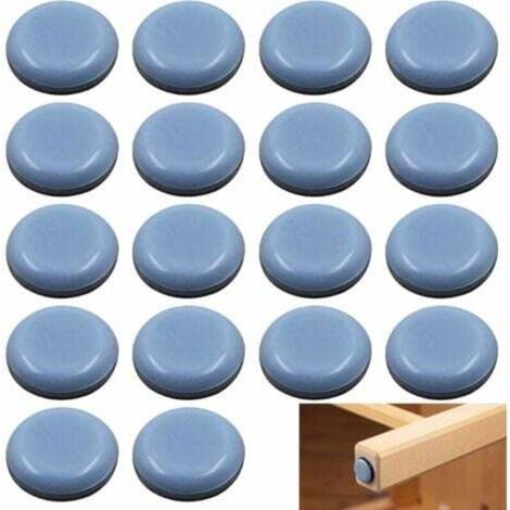 Patins pour Meubles Téflon Auto-adhésifs Furniture Glides Patins de Meubles - Patin Glisseur pour Chaise, Table, Fauteuil, 25MM Rond Curseurs, Patins Glisseurs pour Meubles Auto-adhésifs (1/4)