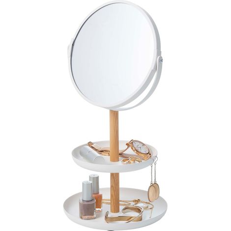 Support à Bijoux avec Miroir Blanc (1/5)