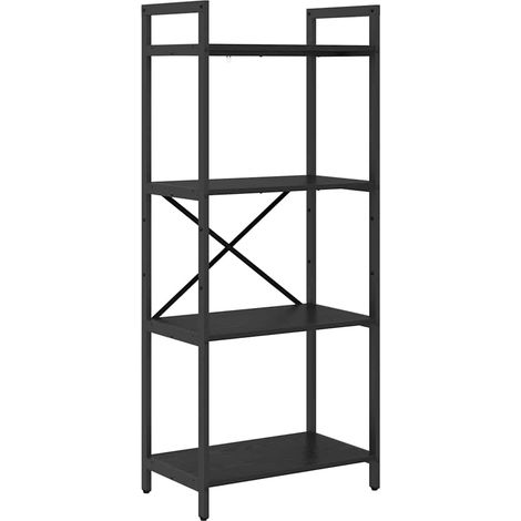 Maison Exclusive - Bücherregal Schwarz Eichen-Optik 56 x 34 x 133