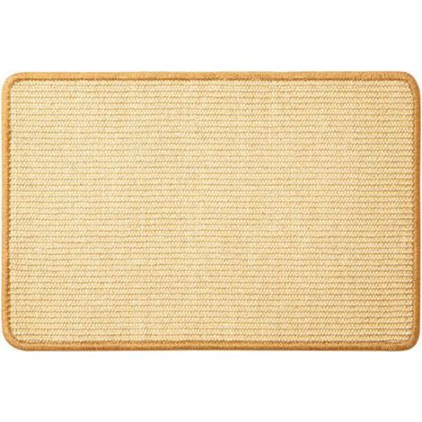 Tapis à griffer pour chats – 60 x 40 cm, en fibre naturelle de sisal résistante, design horizontal pour protéger canapés et moquettes (1/5)