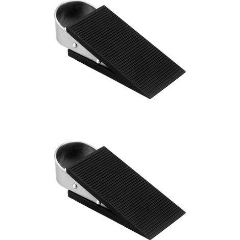 Tope de puerta CSPARKV, 2 piezas, de goma, de acero inoxidable, tope de puerta, tope de bloque de esquina, protector de seguridad, uso en el hogar y la oficina