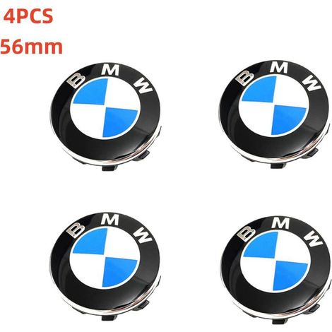 NURIA-Cache moyeu jante BMW 56mm-Enjoliveur centre roue-Convient pour le remplacement des enjoliveurs BMW-Bleu et blanc classiques (1/4)