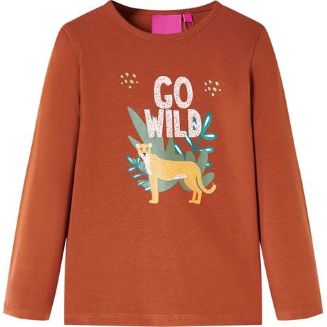 Teenpull – Kinder-Langarmshirt Cognac 140 (1/5)