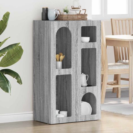vidaXL  Sideboard  Grey Sonoma 59 x 35 x 100.5 cm Engineered Wood
