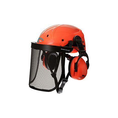 Baumkletterhelm für Höhenarbeiten. Abs mit Innenpolsterung aus hochdichtem EPS und Futter, ohne Schirm, Visier
