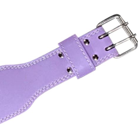 Gewichthebergürtel aus Mikrofaserleder mit Lenden- und Rückenstütze, ideal für Training und Fitness. Größe L (115 cm / 45,3 Zoll), lila. (1/5)