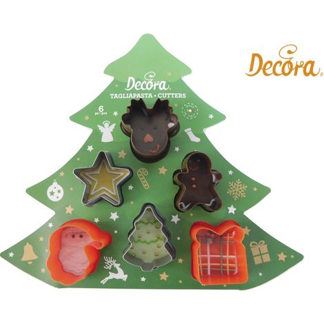 Mini formine per biscotti, 6 pezzi, Natale