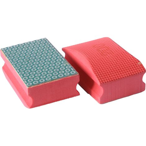 TECTOOL Tampon de ponçage manuel - modèle Bakélite K200 - fixation M14 - Ø100 x 46 mm - rouge