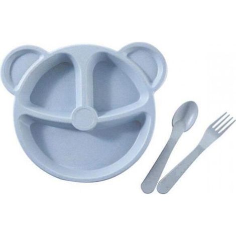 Set de vaisselle pour enfant - Bloomingville - Nature Paille de blé - Non toxique et incassable (1/4)