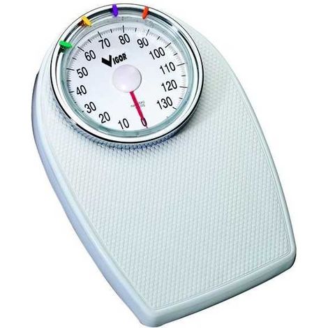Báscula de baño Vigor Modelo Dotty White Analógica