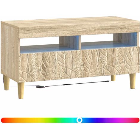 Maison Exclusive - LED-TV-Schrank Sonoma-Eiche Holzwerkstoff (1/5)