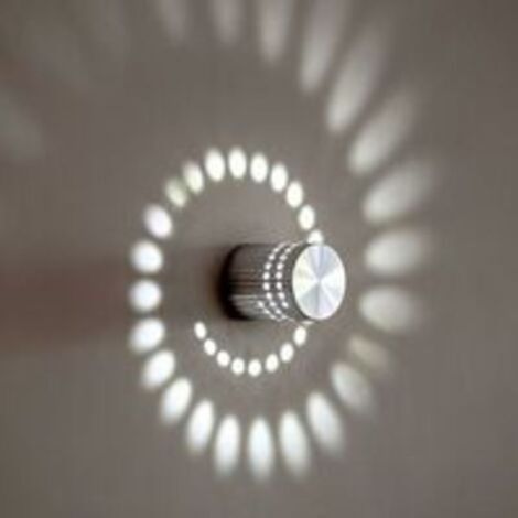 Applique murale chambre Applique Murale Spirale Applique Murale 3W Moderne LED Applique pour Chambre, Couloir, Couloir, Bar, Café, Salon (Lumière Blanche) (1/5)
