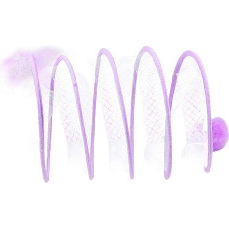 Jouet pour chat - Souris à chat - Tunnel pour chat - Tube tunnel pour chat - Griffoir pour chat - Petit - Violet