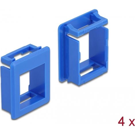 Delock Soporte Keystone para carcasas (4 unidades) azul