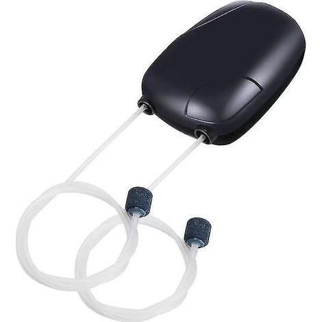 Pompe à air pour aquarium, pompe ultra silencieuse pour aquarium, pompe à oxygène pour aquarium, pompe à oxygène pour aquarium avec tuyau d'air, avec tuyau d'air, pierre à air et clapet anti-retour (1/5)