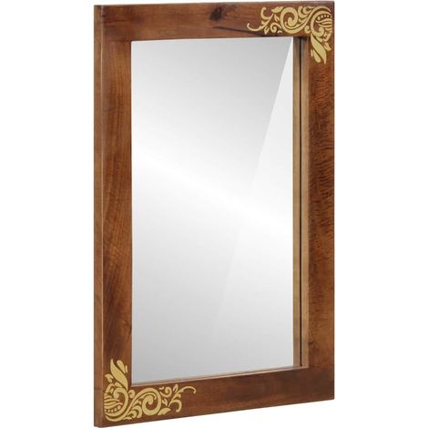Miroir de salle de bain-Miroir de maquillage Gris et Argent 50 x 70 x 3 cm 742313 (1/5)