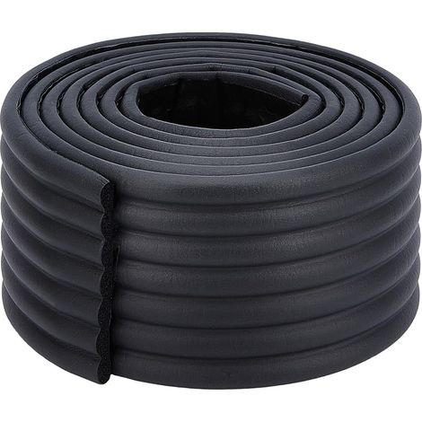 Coussinets D'Échelle Noirs Lits Superposés 2 m Bande Collision 80mm Large Rembourrage Auto Adhésif Bandes Traction Protections d'angle avec Adhésif Marches D'Escalier et Meubles (1/4)