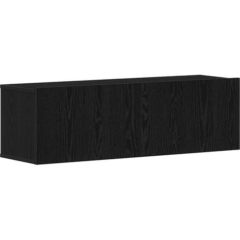 Maison Exclusive - Meuble TV Chêne noir 100 x 30 x 30 cm Bois d'ingénierie