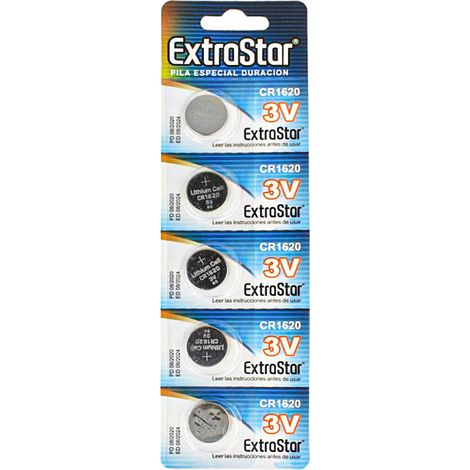 Pila Batteria A Bottone CR1620 3V Confezione Da 5 Pile (1/2)