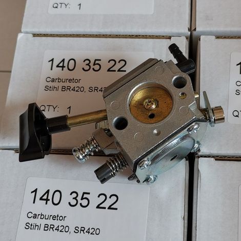 Carburateur BR320 BR420 SR320 380 SR420 Carburateur 4203 120 0601, type à membrane, convient aux souffleurs STILE, rapport de mélange réglable. (1/4)