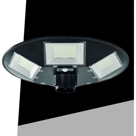 TrAdE Shop Traesio - Lampione Ufo Led Pannello A Energia Solare 180w Luce Bianca Fredda 6500k Sl-911-200-6500k - (1/2)