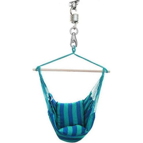 Fauteuil suspendu à ressort Swing Spring, compatible avec une utilisation suspendue, 2 pièces en acier inoxydable robuste (1/4)