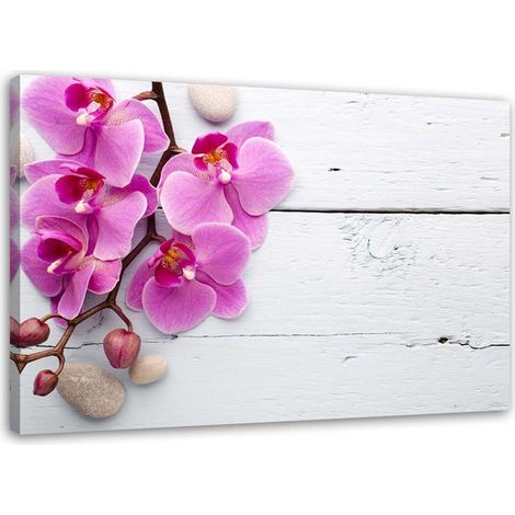Tableau décoratif Fleur d'orchidée rose 100x70 (1/5)