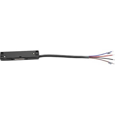 Connecteur d’alimentation externe droit noir avec câble pour rail MAGNETIC TRACK 10MM Milagro (1/4)