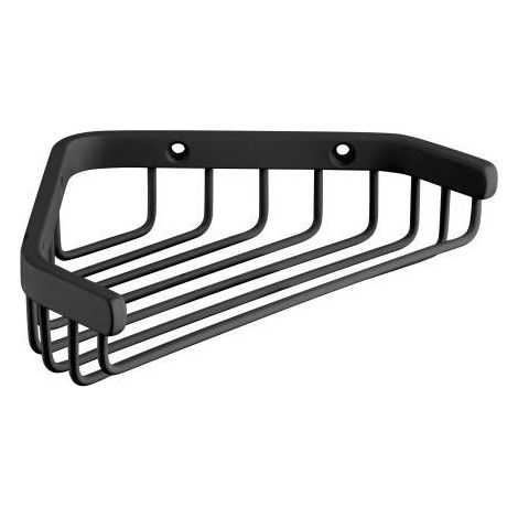Porte savon panier d'angle 17 cm Noir Mat Grand Hotel - Cristina Ondyna GH15713 (1/2)