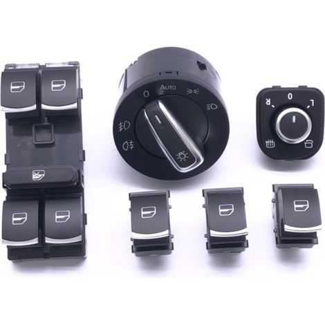 Compatible avec les commutateurs de lève-phares de voitures Volkswagen Sagitar, Magotan, Tiguan, Golf 6 et MK6 (version haut de gamme) (1/5)