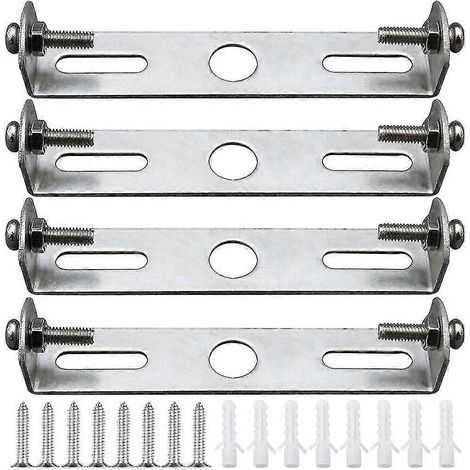 Ensemble de 4 supports de fixation pour plafonnier 105 mm, accessoires pour suspension, lustre, plaque de base, supports et accessoires. (1/3)
