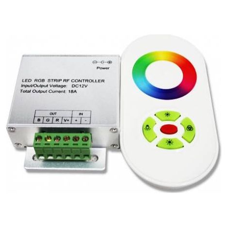 Centralina Rgb Controller Touch WIRELESS RF con Telecomando Per Striscia Rgb (1/2)