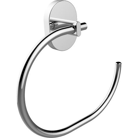 Porta salviette ad anello serie link - fissaggio incollo o viti (1/3)