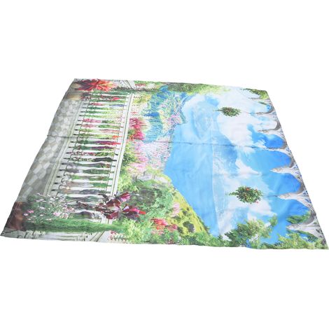 Rideau occultant suspendu en fibre de polyester, imprimé numérique innovant, pour la maison, 150 x 166 cm / 59,1 x 65,4 pouces, type 24 (1/5)