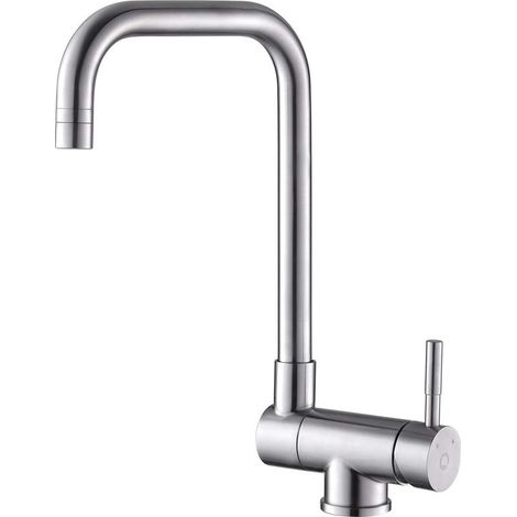 Kaelt - Mitigeur Cuisine Rabattable avec 2 Jets, Robinet Cuisine Rabattable Sous Fenêtre, Mitigeur Evier Cuisine Pliable avec Orientable (1/4)