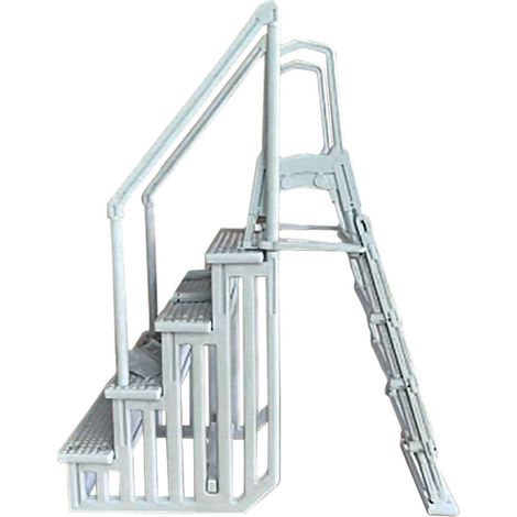 Escalera sintética fácil acceso piscinas elevadas DECOYTEC 71550100 (1/2)