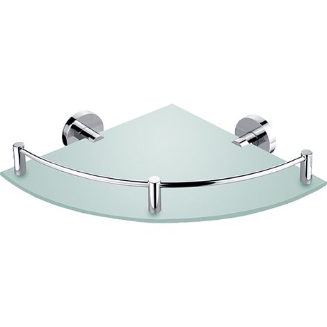 Nimco Unix étagère d'angle pour salle de bain verre mat, parc, UN 13091RA-26 (1/2)