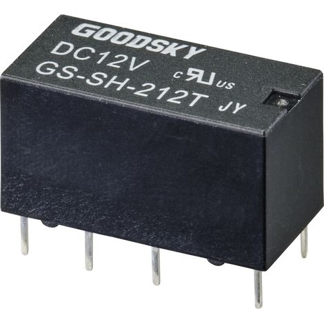 GoodSky GS-SH-212T Printrelais 12 V/DC 2 A 2 Wechsler 1 St. Tube (1/2)