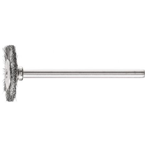 Mini brosse ronde RBU 1902/3 INOX 0.10 D19xl2xL5 mm VA PFERD (Par 10)