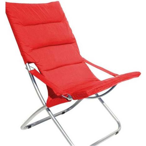 Sillón de acero Canapone rojo Vette 04907