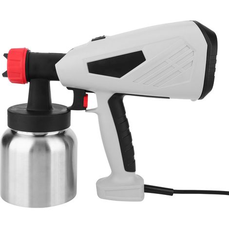 Pistolet à peinture haute pression amovible de 800 ml avec buses en laiton de 1,0 mm/2,5 mm, 220-240 V, prise européenne (1/5)