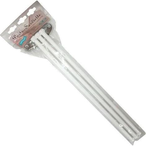 Godonnier Portasciugamani Epoxy Bianco 3 Bracci Mobili