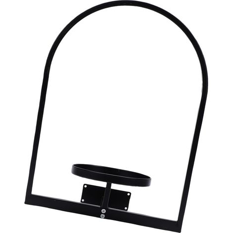 Support mural plante fer forgé – porte-cadre et pot de fleur intérieur/extérieur (1/5)
