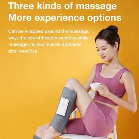 Massaggiatore elettrico per gambe, massaggiatore per muscoli del polpaccio con vibratore riscaldante a compressione pneumatica, gamba singola (1/4)