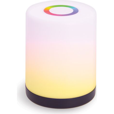 Lampe à poser LED RVB et blanc chaud, tactile, dimmable, rechargeable USB (1/5)
