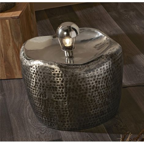 Lampe Levy, argent vieilli, 44 cm, 46 cm de large x 44 cm de haut (1/3)