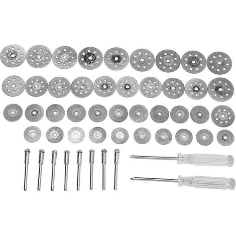 Diamanttrennscheiben-Set, Metallschleifscheiben-Sortiment mit Schraubendreher und Verbindungsstange (1/4)