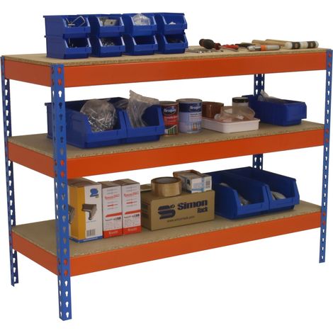 Mesa de Trabajo SIMONWORK Basic 3 901560-3 azul/naranja/madera (1/3)