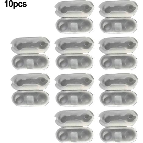 Connecteur Chaîne Stores - Plastique Transparent - 4,5 x 6 mm - Pour Stores Verticaux et Rideaux Roulants - 10 Pièces (1/5)