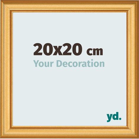 yd. - Cadre photo 20x20 - Or Mat - MDF - Lazio